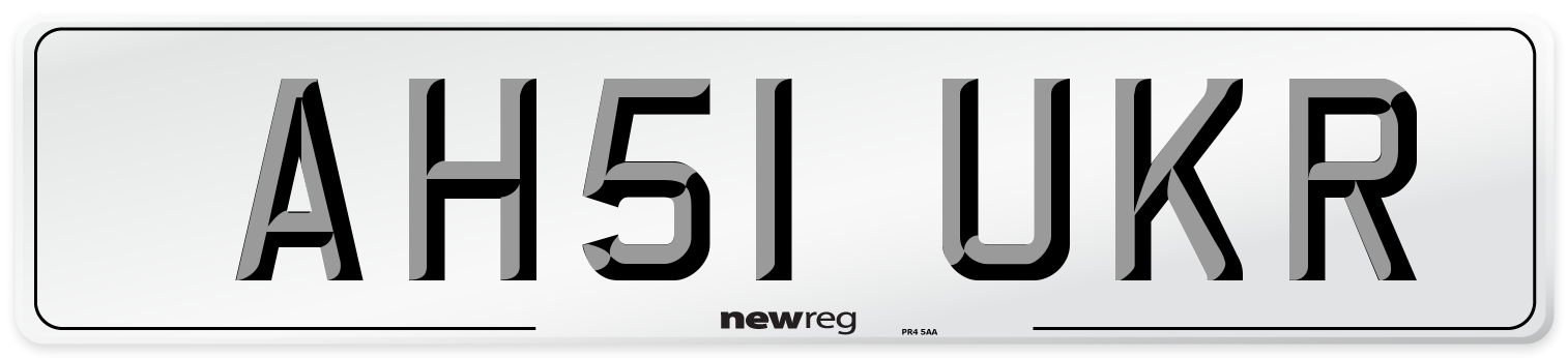 AH51 UKR Number Plate from New Reg